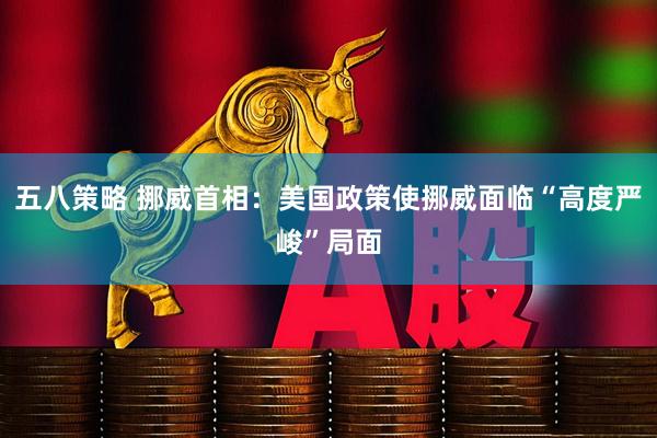 五八策略 挪威首相：美国政策使挪威面临“高度严峻”局面
